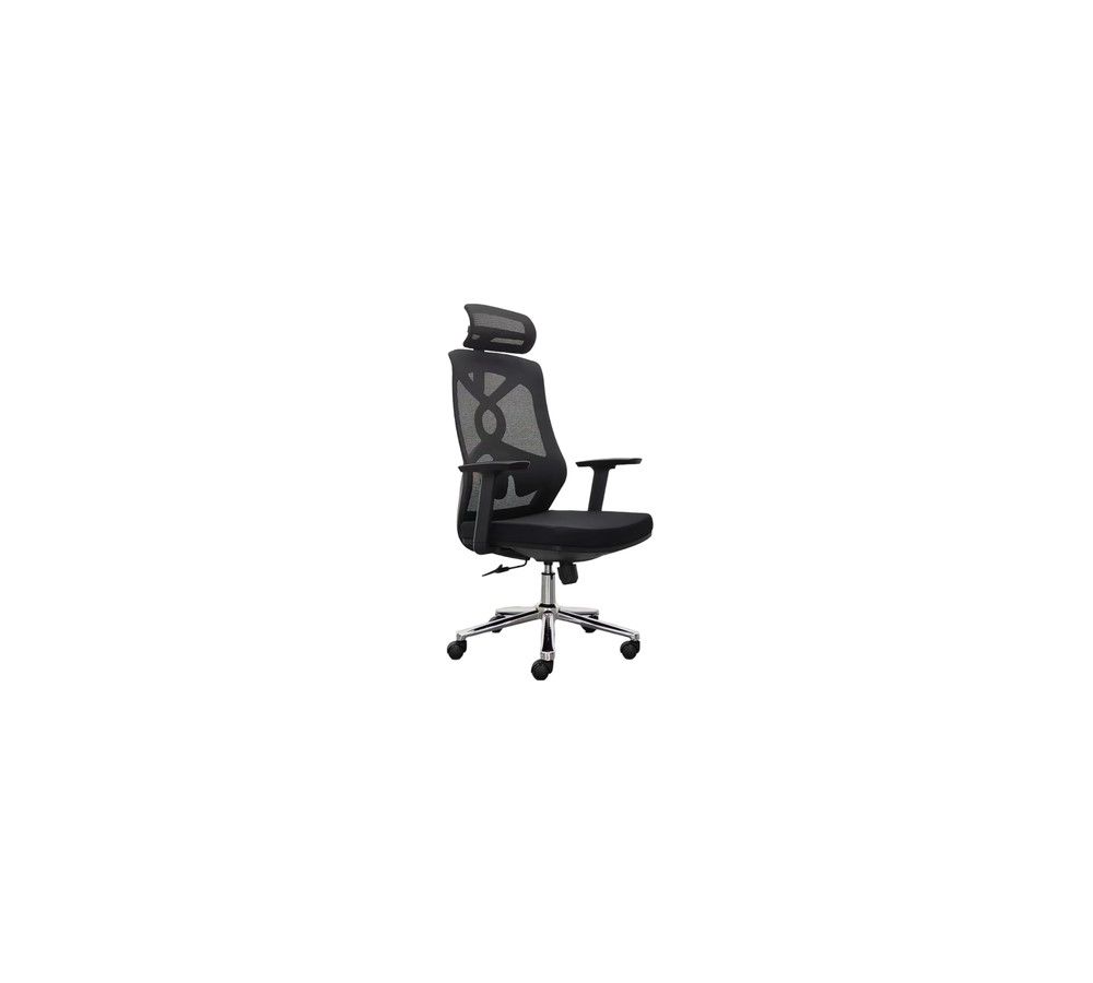 Adjustable Rolling Reception Chair With Headrest, Armrest And Wheels