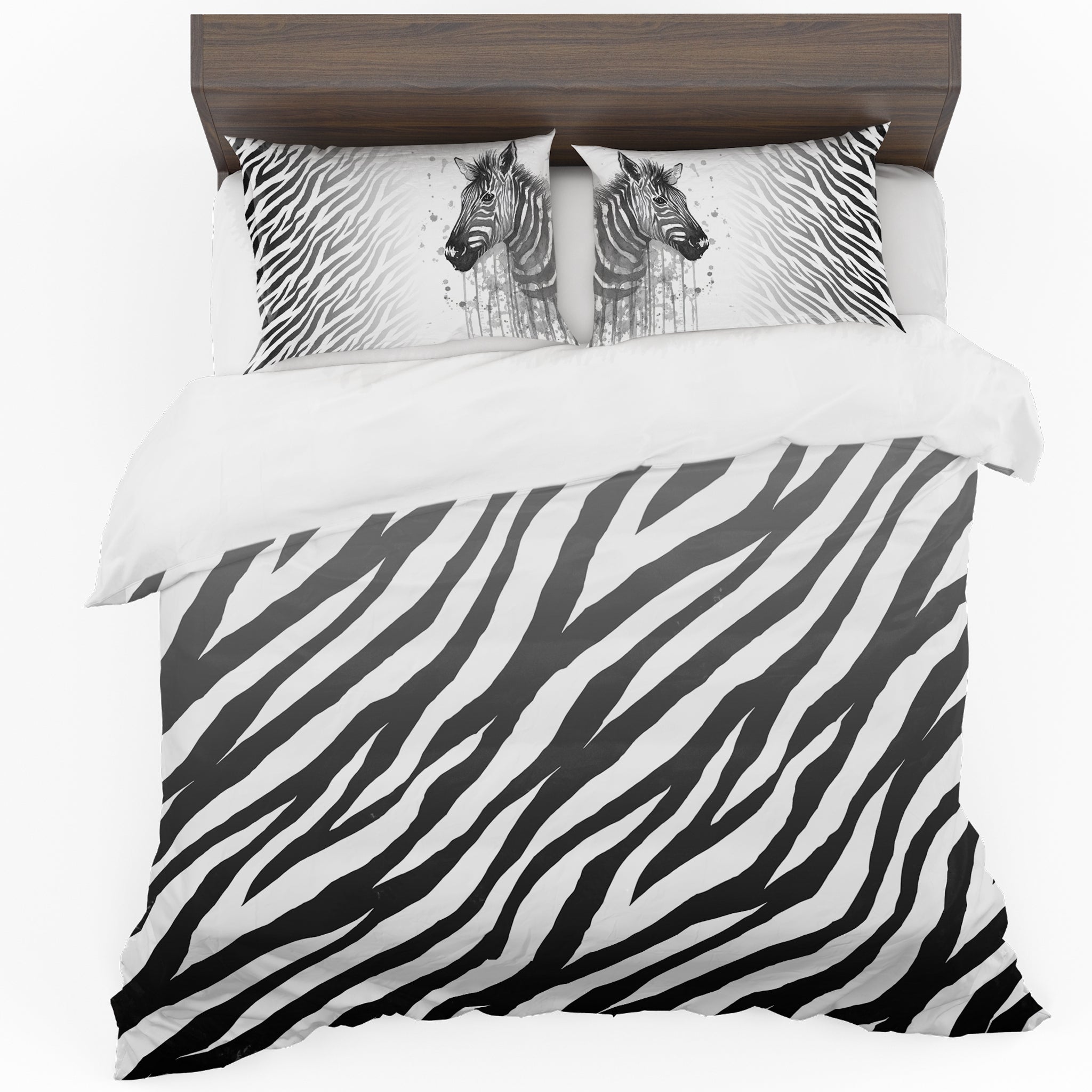 Black and White Zebra Stripes Cover Set Double | LEROY MERLIN South Africa