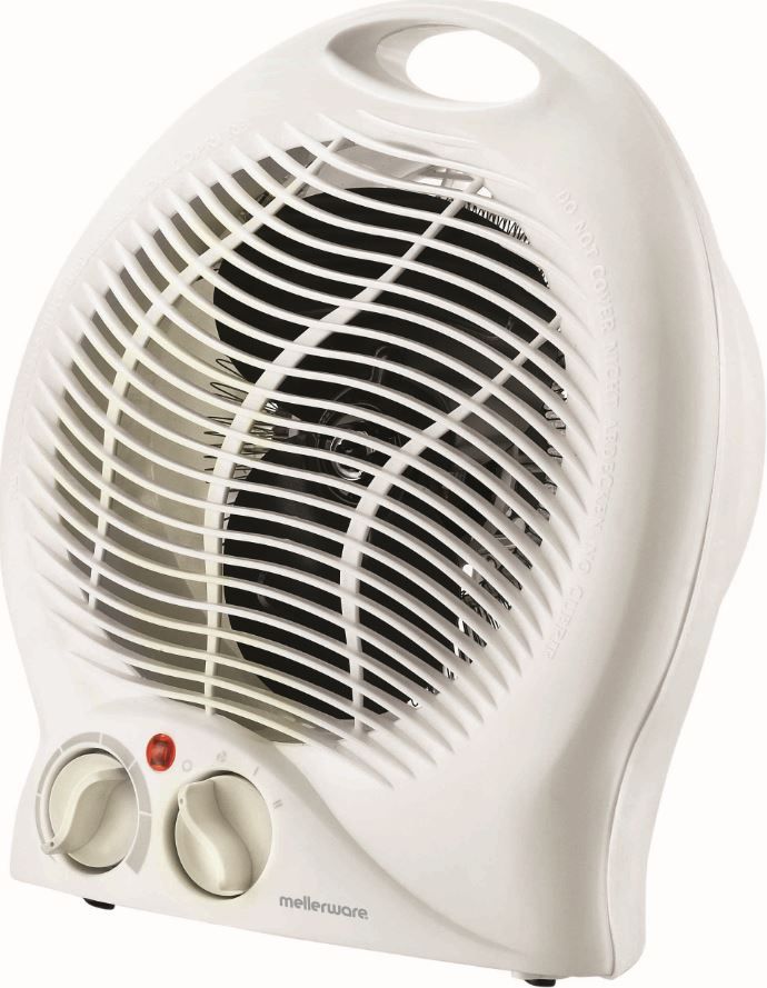 Floor Fan Heater MELLERWARE Plastic White