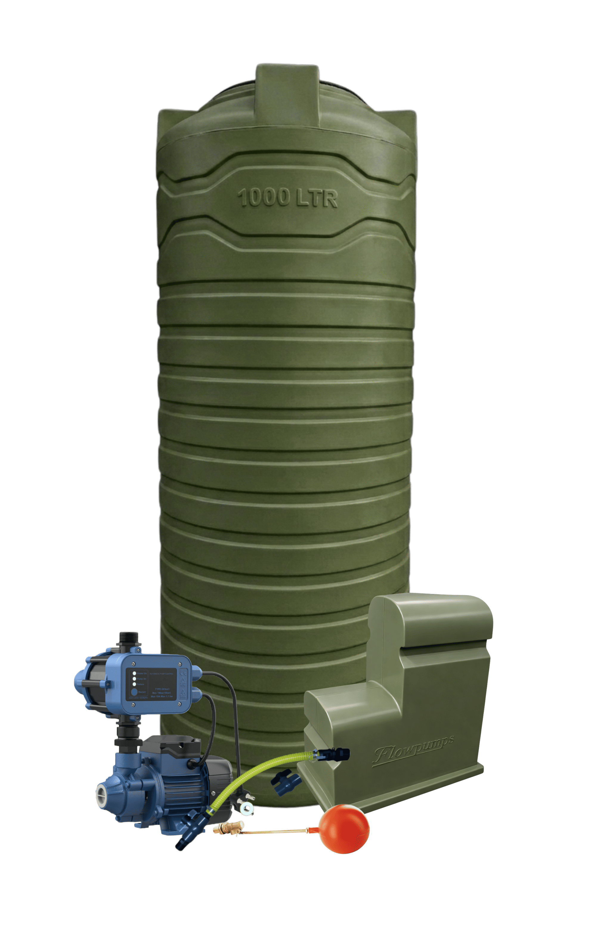 1000L Slimline Complete Combo Olive 0.37kW
