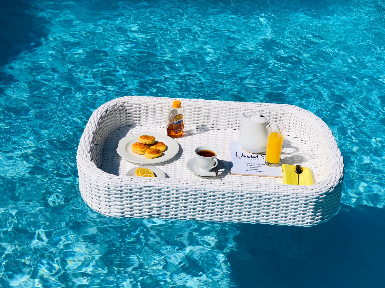 Floating Pool Tray - White