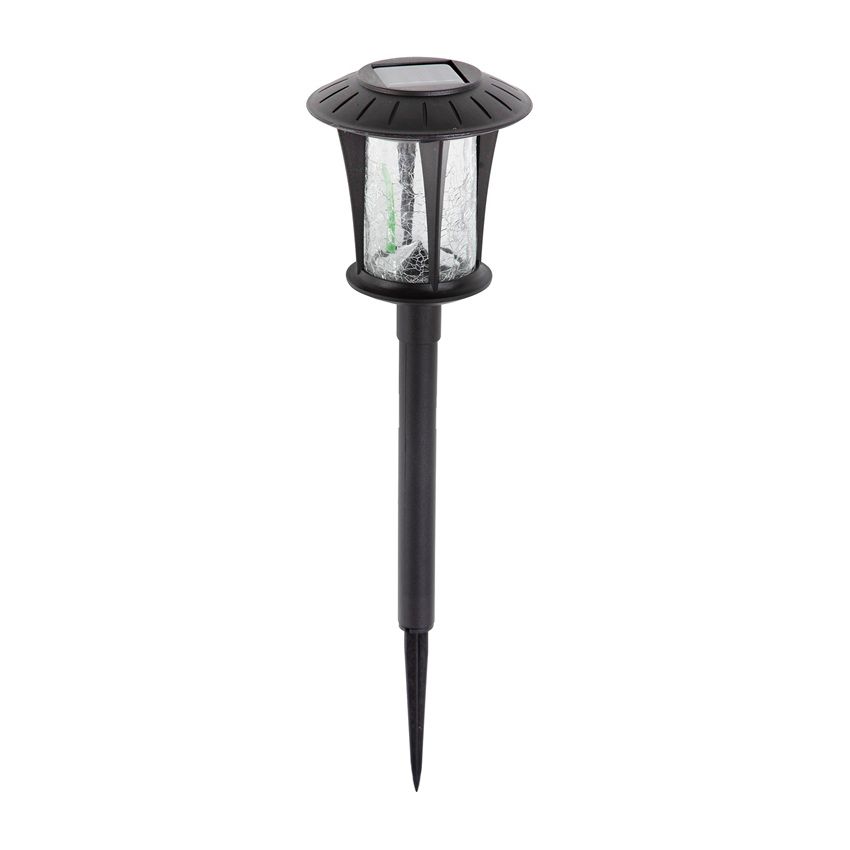 Solar Coach Light With Crack Glass Shade