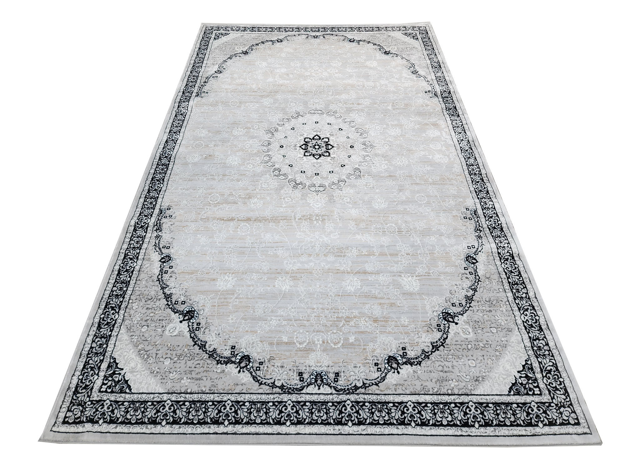 Gorgeous Grey, black Carpet 290 x 200 cm