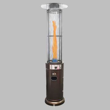 Gas Patio Heater Circular Glass Tube Style 2.1m Tall