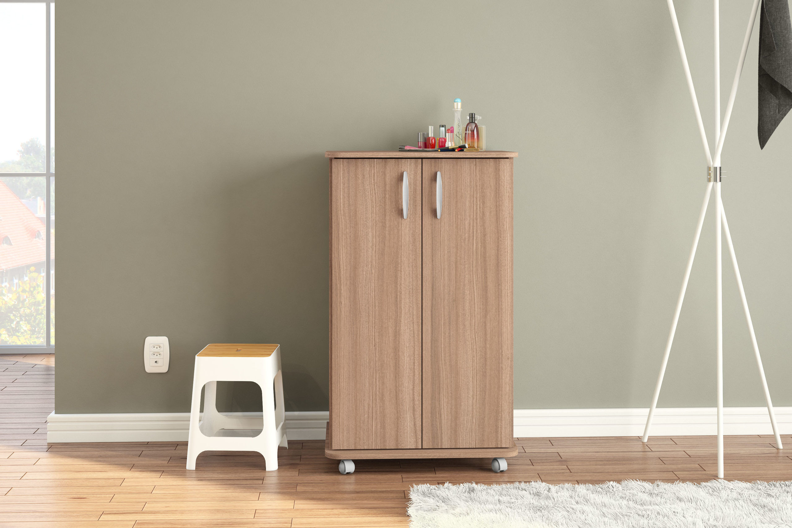 Click Furniture Lola Brown Cabinet