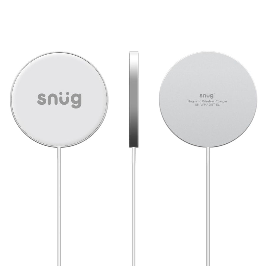 Snug Magnetic Wireless Charger Max 15W Type-C-Silver