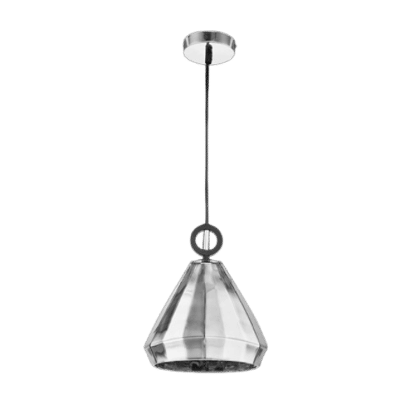 230v 60W E27 Medium Diamond Cut Glass Pendant