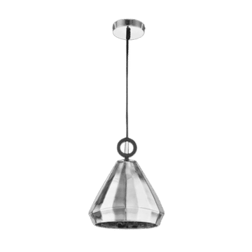 230v 60W E27 Medium Diamond Cut Glass Pendant