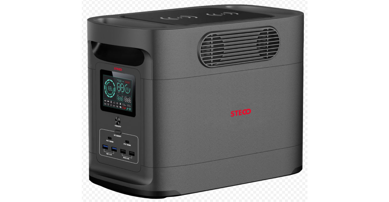 STECO FAST CHARGING PORTABLE POWER STATION 2000W