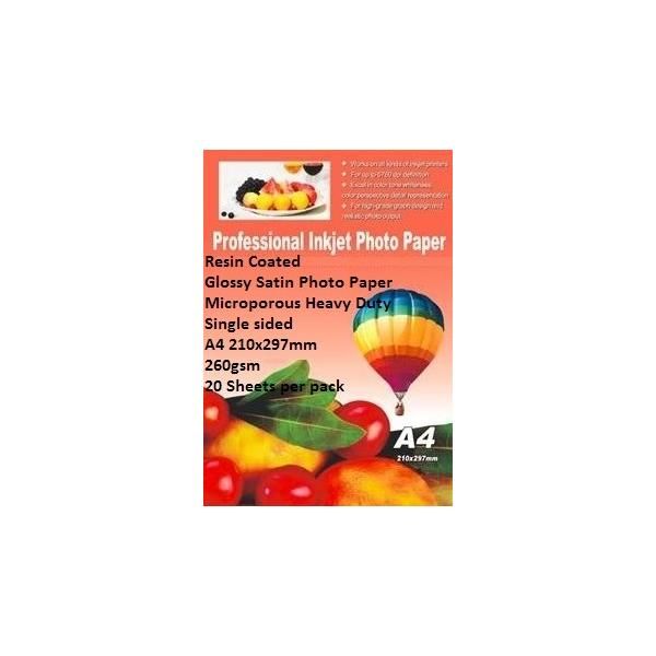 EBox Resin Coated Glossy Satin Photo Paper