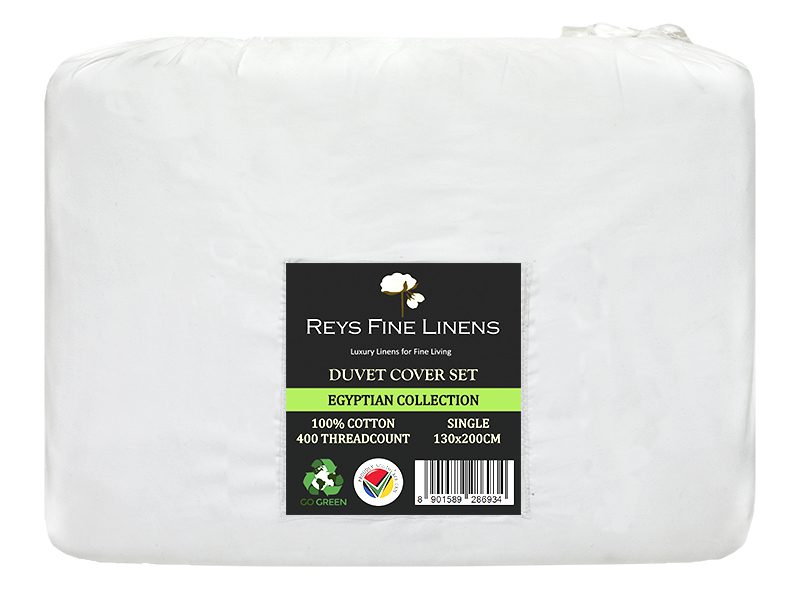 Rey's Fine Linen - Egyptian Collection - Oxford Satin Stitch Duvet Cover -Racing Red-Super King(01 Set)