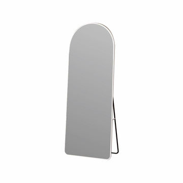 965AW White Aluminium Framed Arched 168*62cm Wall or Freestanding Glass Mirror