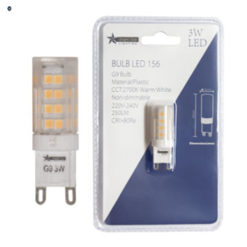 3W Warm White LED G9