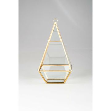 PYRAMID 12CMX12CMX14CM GOLD