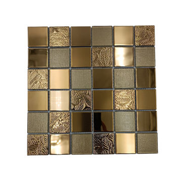 Mosaic Glass - Midas Gold 48mm - 300x300 (per sheet)