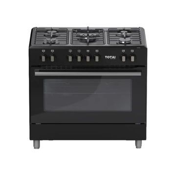 TOTAI 90CM 5 BURNER GAS STOVE WITH GAS OVEN MATT BLACK