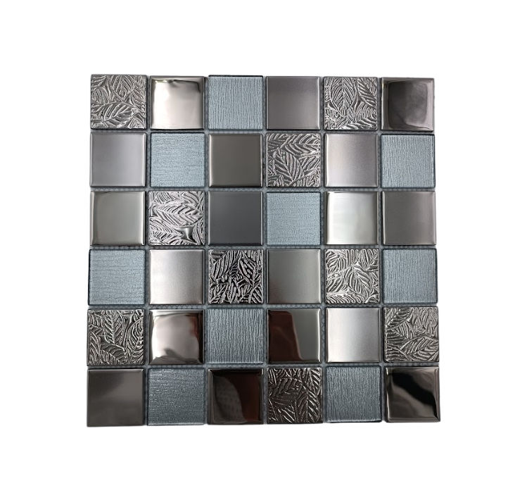 Mosaic Glass - Sterling Silver 48mm - 300x300 (per sheet)