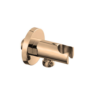 Devario Premio Shower Outlet Elbow With Holder Round Brass -Rose Gold