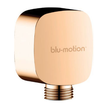 ROSE GOLD BRASS SQUARE WALL ELBOW