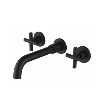 Trendy Taps Premium Quality Blackened Brass Dual Handle Mixer