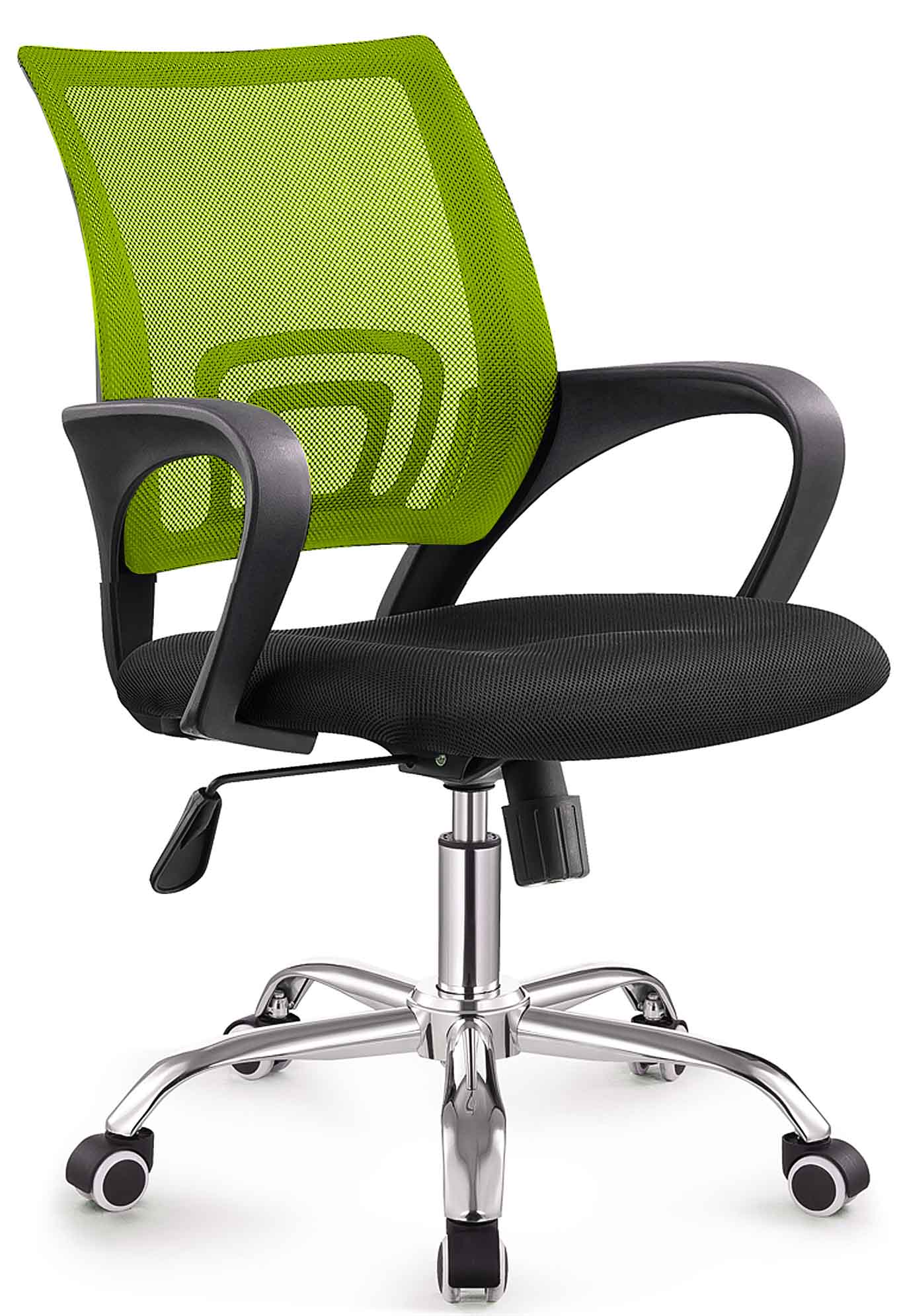 TOCC Zippy Netting Back Typist Office Chair with Chrome Base - Black&Green