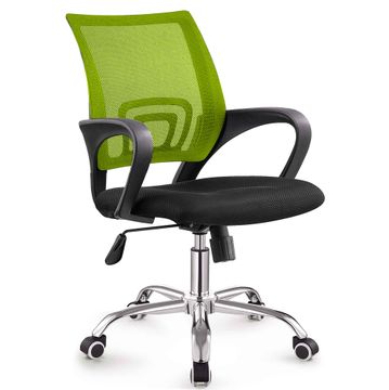 TOCC Zippy Netting Back Typist Office Chair with Chrome Base - Black&Green