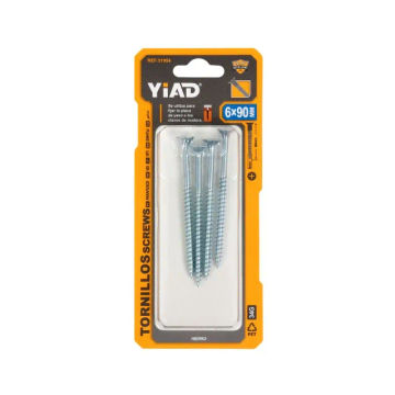 Zinc-Plated Steel Screws – 100 Pack | Rust-Resistant | General Purpose Fasteners