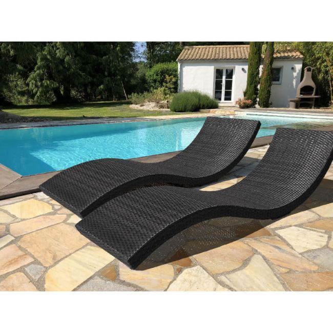 QandAHome-Riveira Sunlounger Set