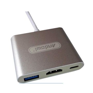 Andowl 4K USB Type-C to HDMI and USB Adapter