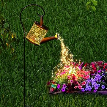 Solar Watering Can with Lights