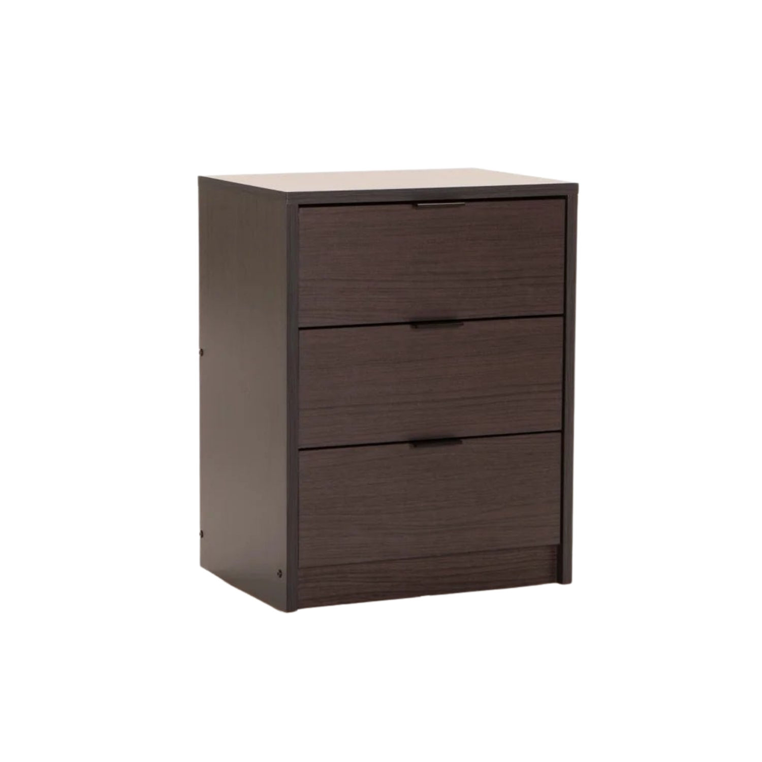 3 Drawer Pedestal Bedside Table - Wenge