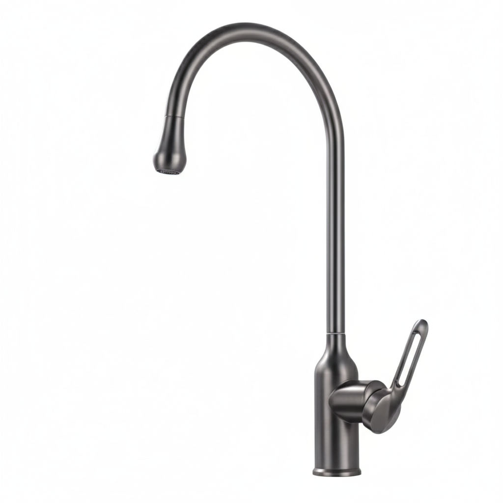 Kitchen faucet stainless steel grey tap