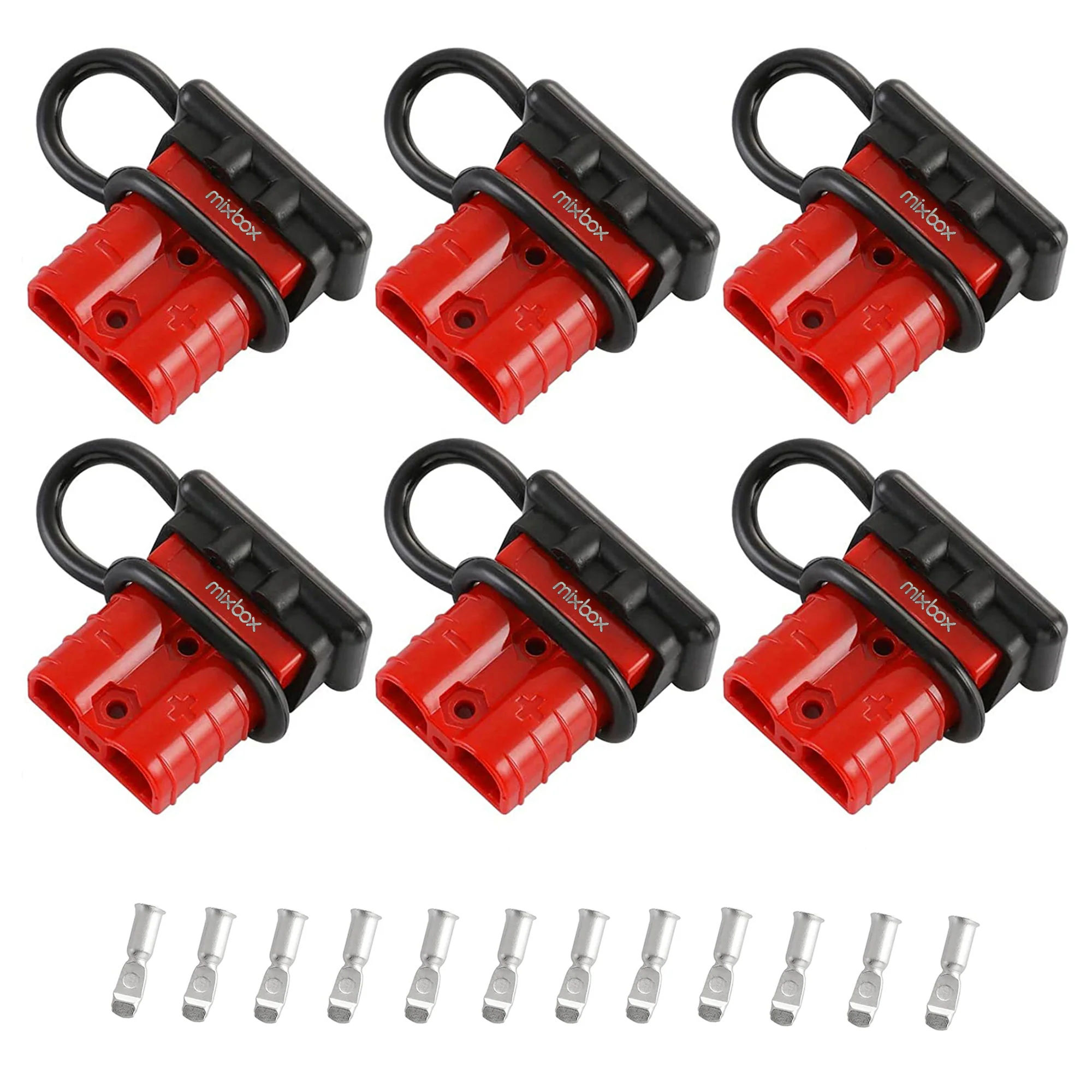 50A Auto Battery Quick Connect Wire Harness Plug Kit Red LEROY