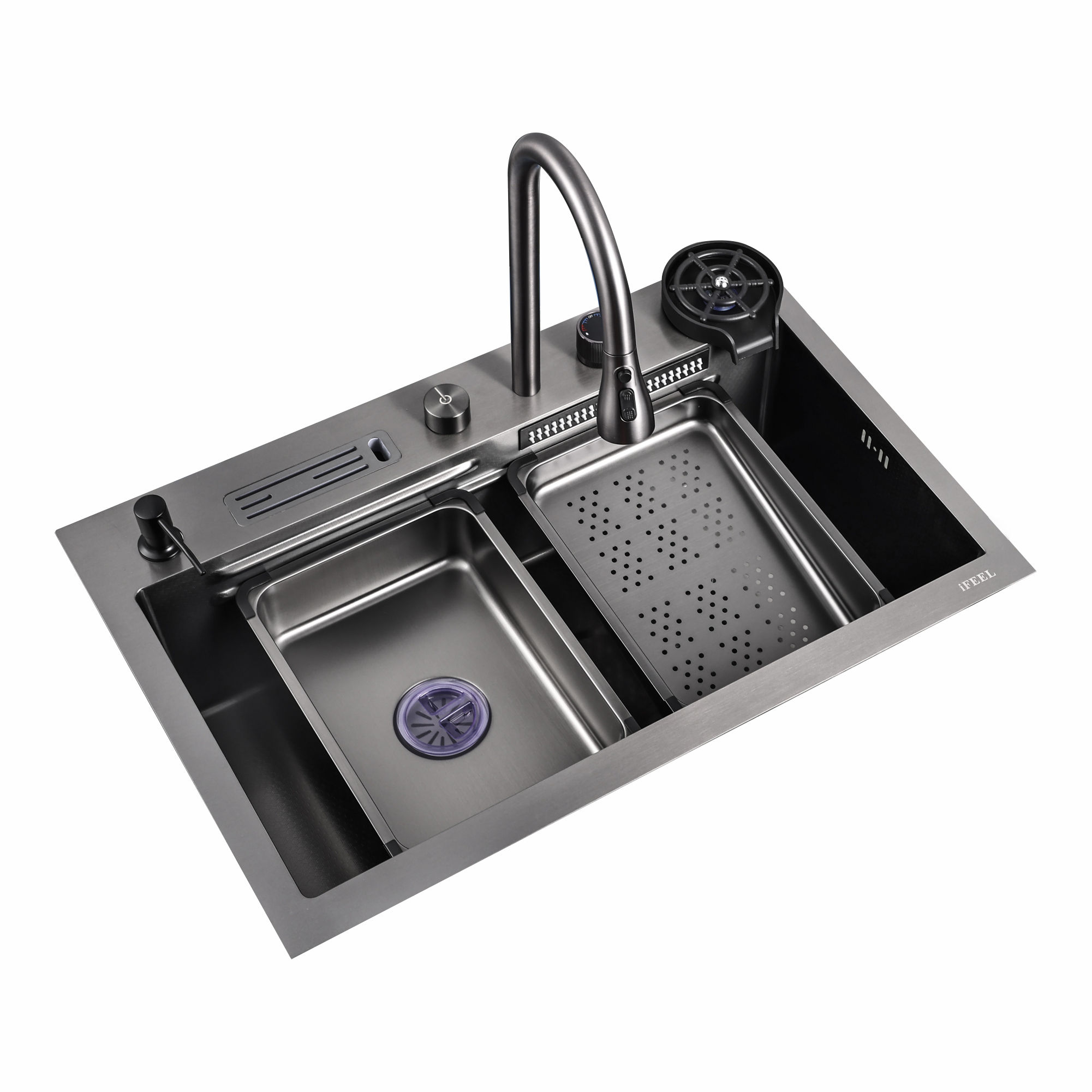 Kitchen Mixer/Sink Combo Dark Grey S1521G