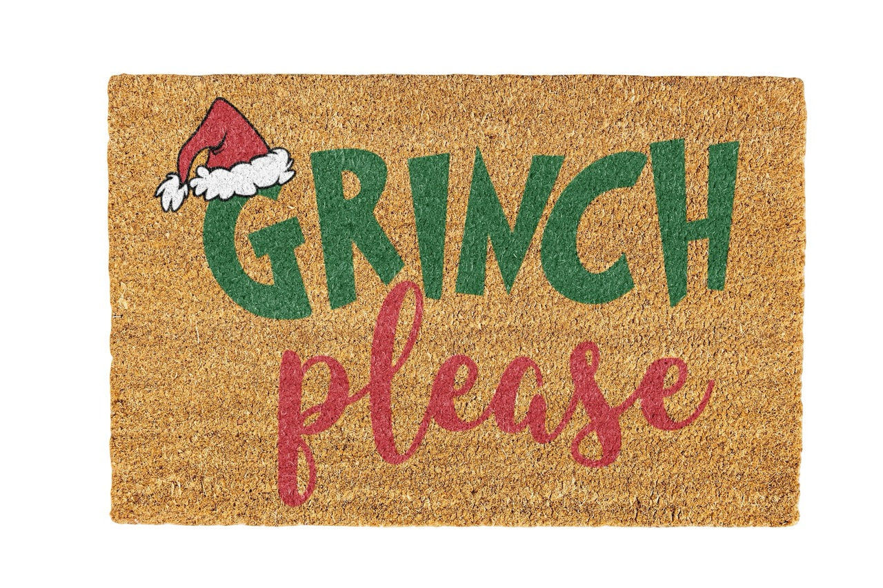 Merry Grinchmas Coir Doormat Design 700 x 400 mm
