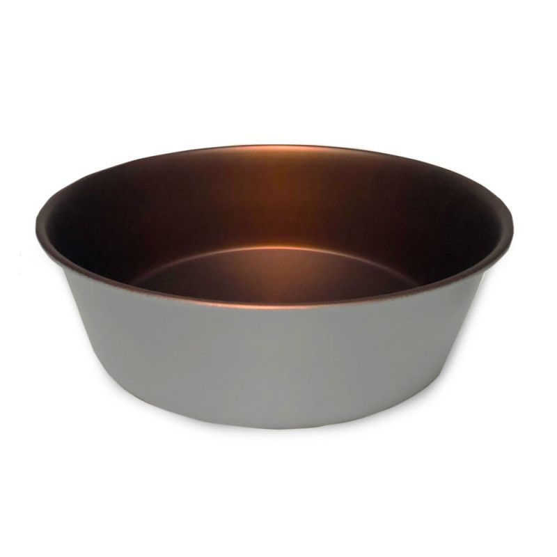 Zaara Feeding Bowl 2,7L (Matte Grey with Copper)