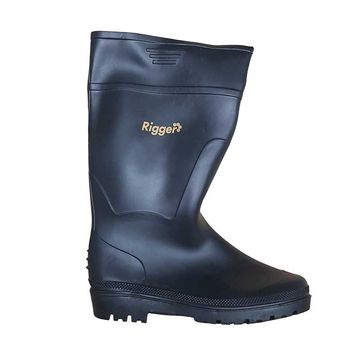 RIGGER Gumboots Black ( UK Size 6 )