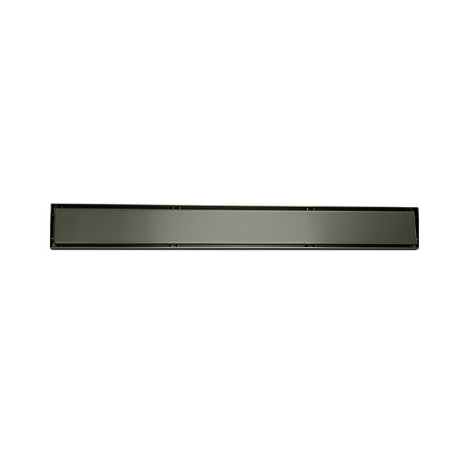Devario Premio Shower Channel Solid Plate 600mm S/S- Gun Metal Grey