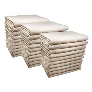 Bunty's Hotel Collection 600GSM 70x140cms Bath Towels - 30 Pc Pack - Tapioca