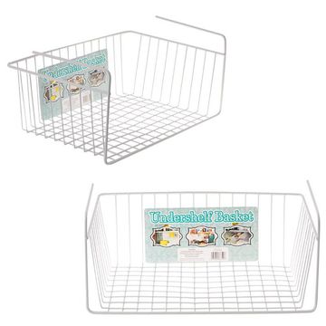 Bulk Pack x 2 Wire Basket 39x27x13cm Under Shelf