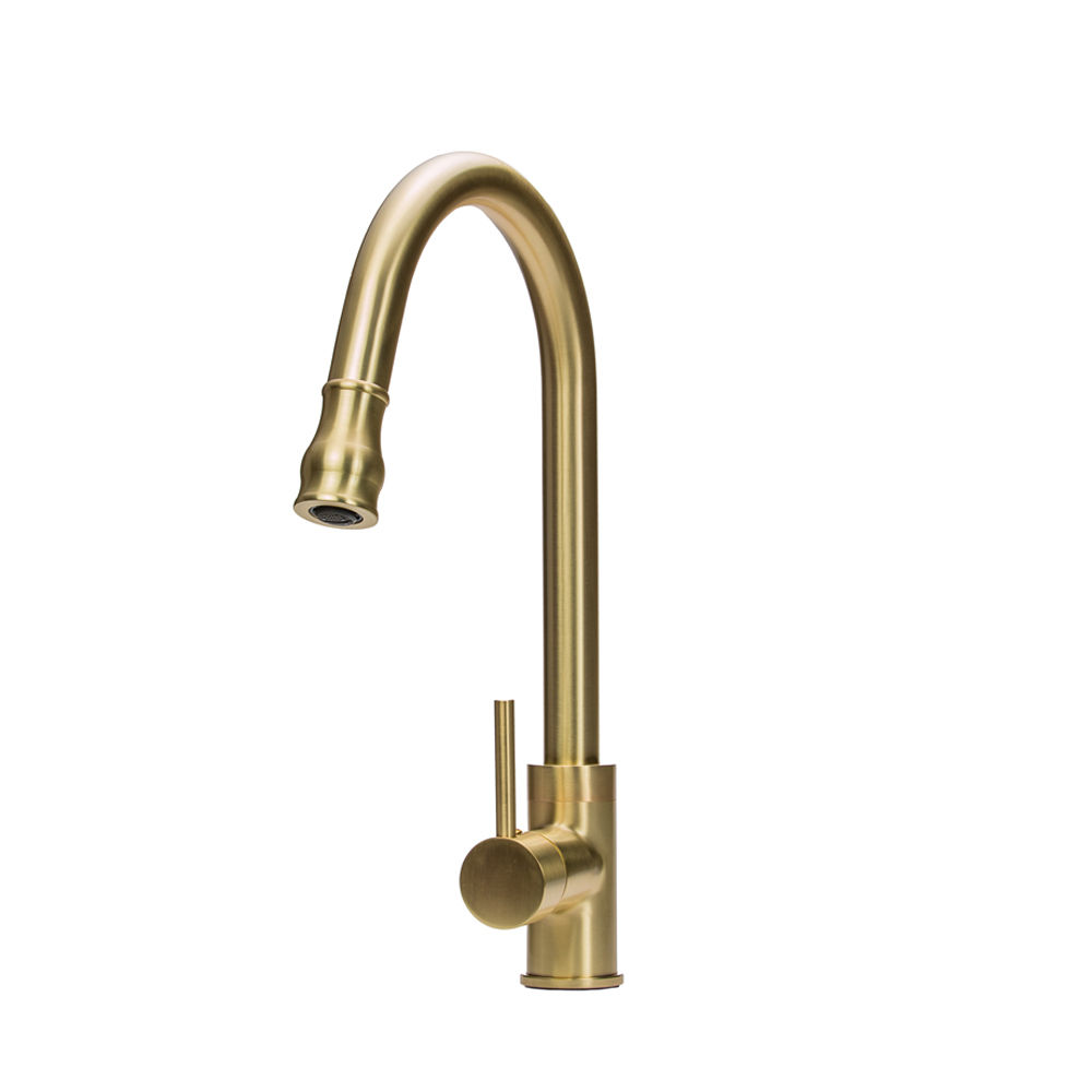 GBB004- Brushed gold extendable kitchen mixer