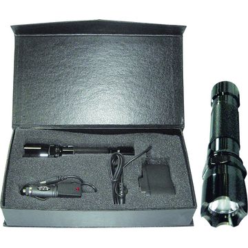 Black Steel Finish  LED Torch Light