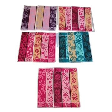 Bulk quality face towels 37X37cm - 10 pack assorted colors