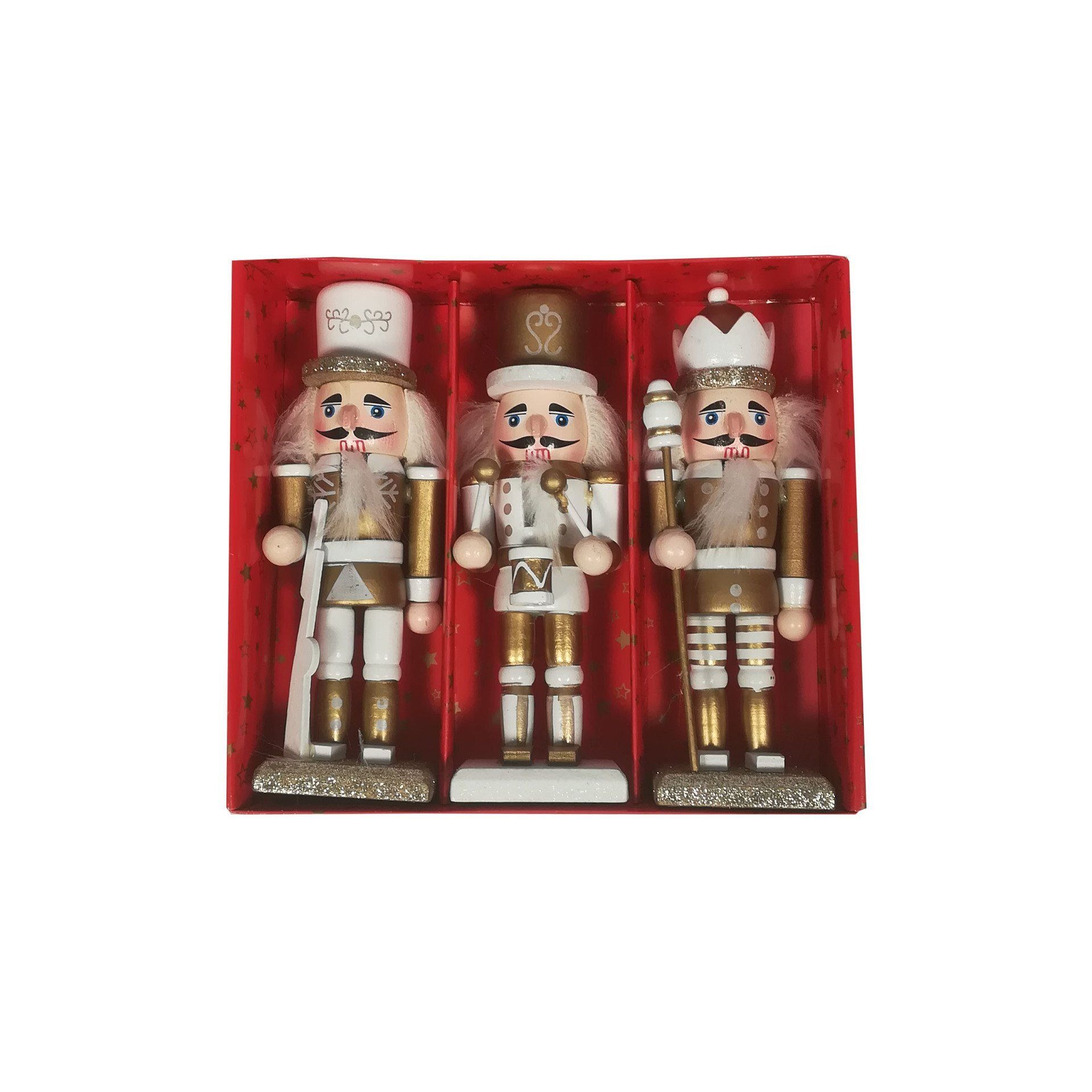 Nutcrackers In Box Set Of 3 15cm Gold LEROY MERLIN South Africa