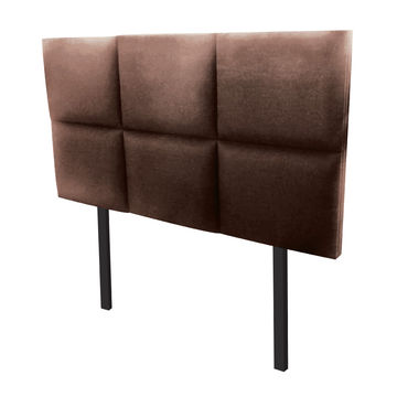 Ascot Queen Block Padded Headboard - Y11-26 Blue