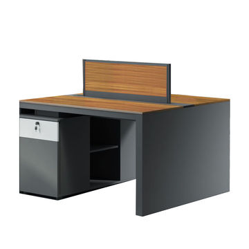 GOF Furniture - Zora Office Workstation, Ebony