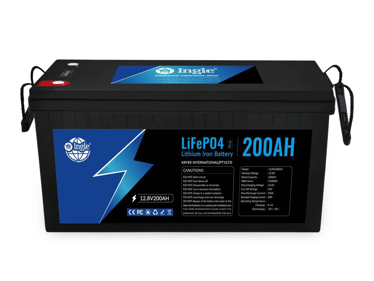 Ingle 12.8V 200Ah Lithium Battery