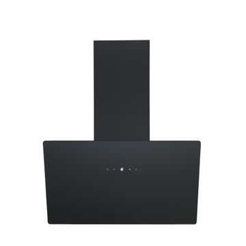 90cm Slanted Black Glass Wall Mounted Extractor
