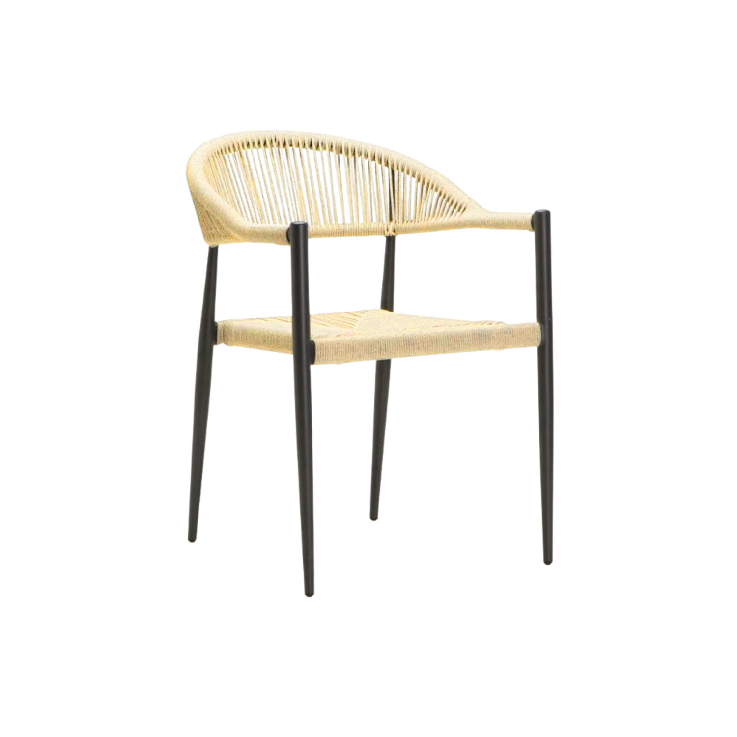 Woven Rattan Outdoor Chair - Latte