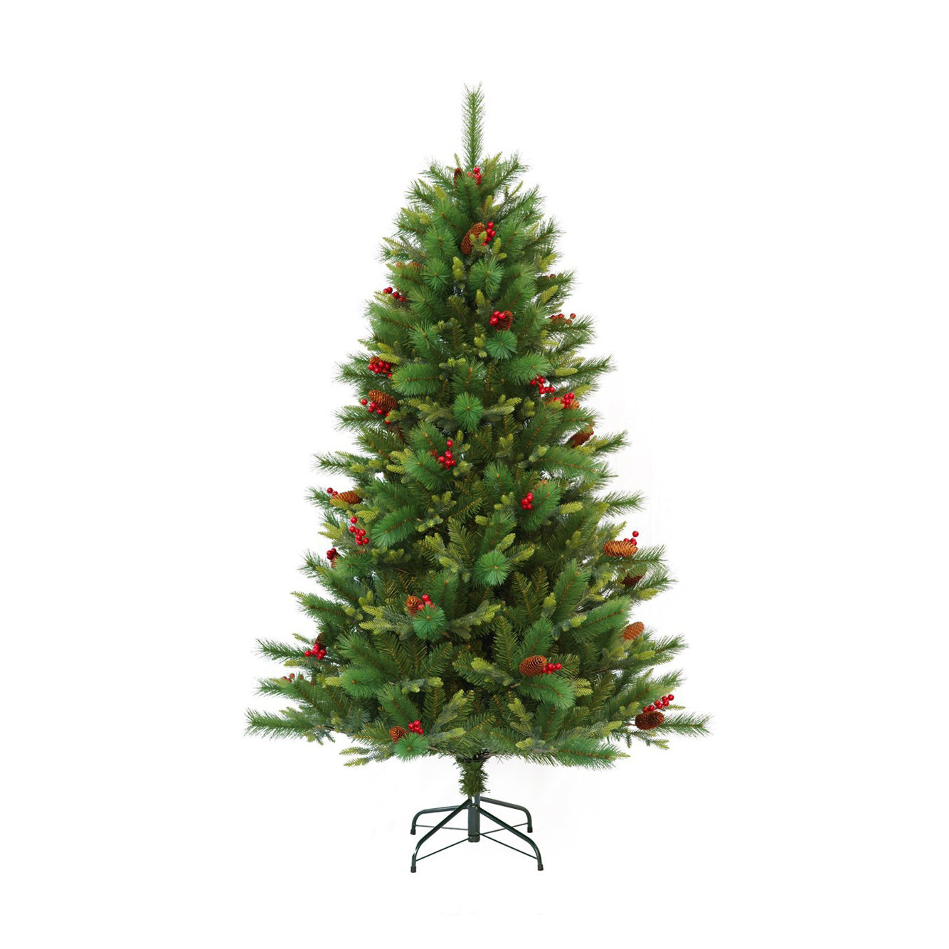 CHRISTMAS TREE WITH PINE CONES 2.4M 1246 POINTS